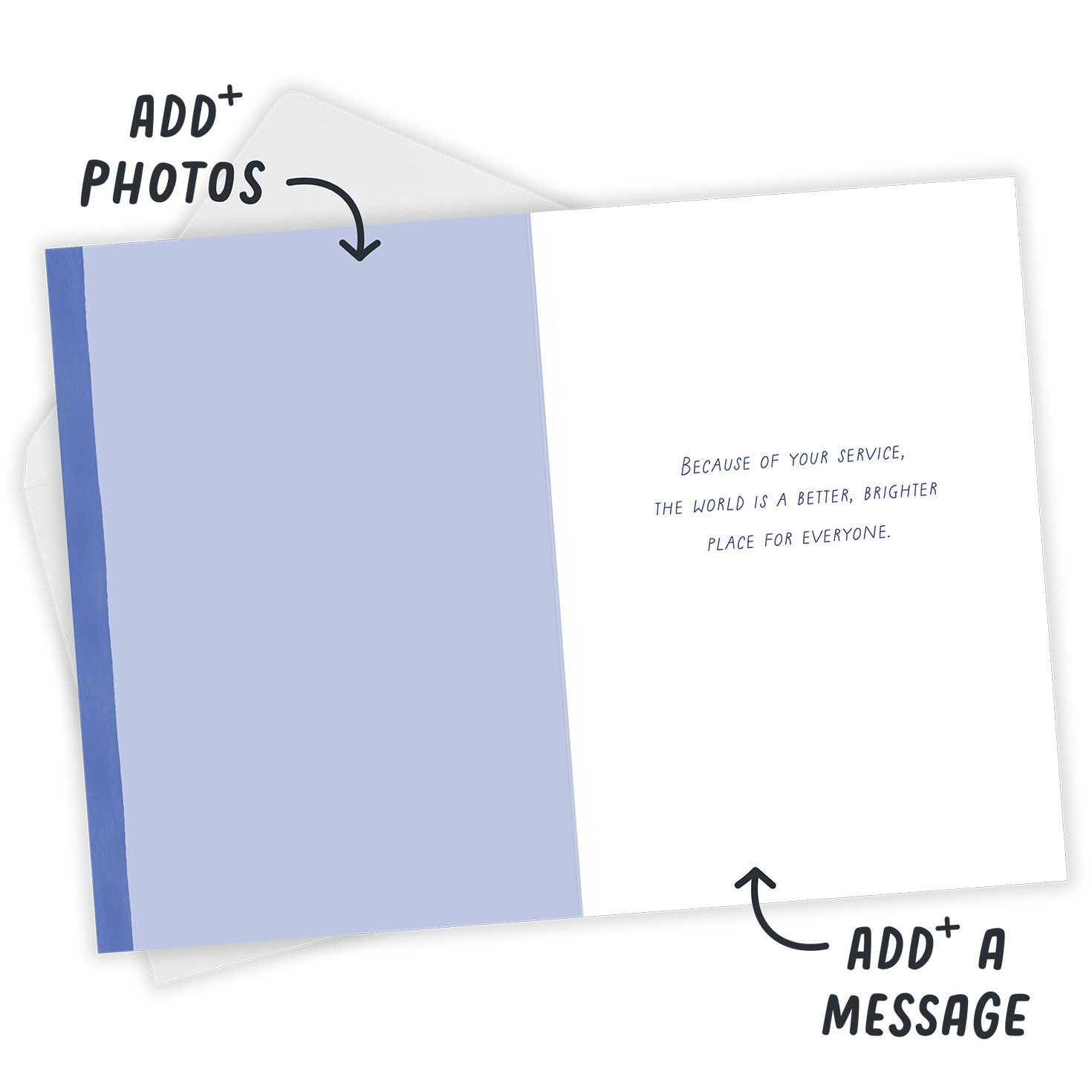 Because of Your Service Custom Military Appreciation Card for only USD 4.99 | Hallmark