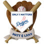 MLB Los Angeles Dodgers™ Baseball Personalized Ornament, Custom Text, , large image number 3
