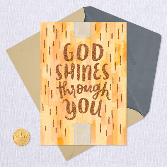 God Shines Through You Religious Clergy Appreciation Card, , large image number 5