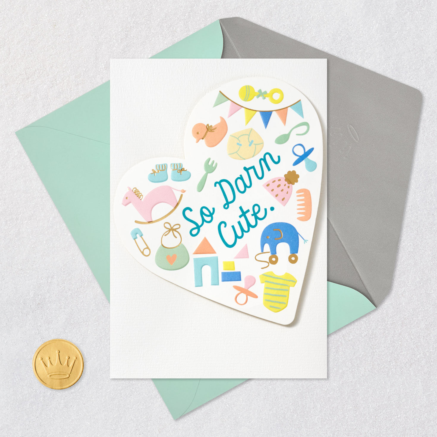 So Darn Cute New Baby Card, , large image number 6
