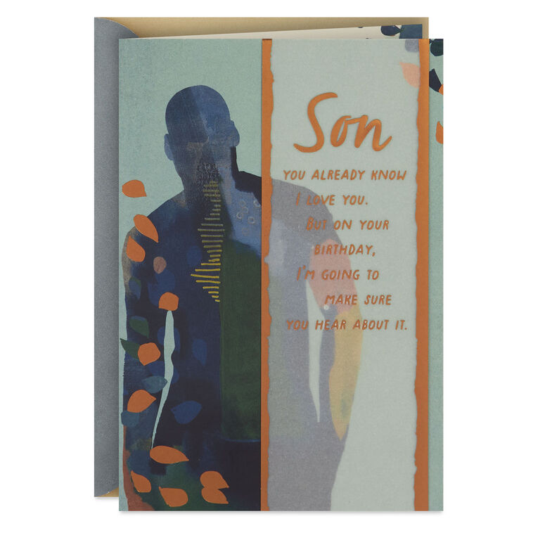 How Much I Love You Birthday Card for Son