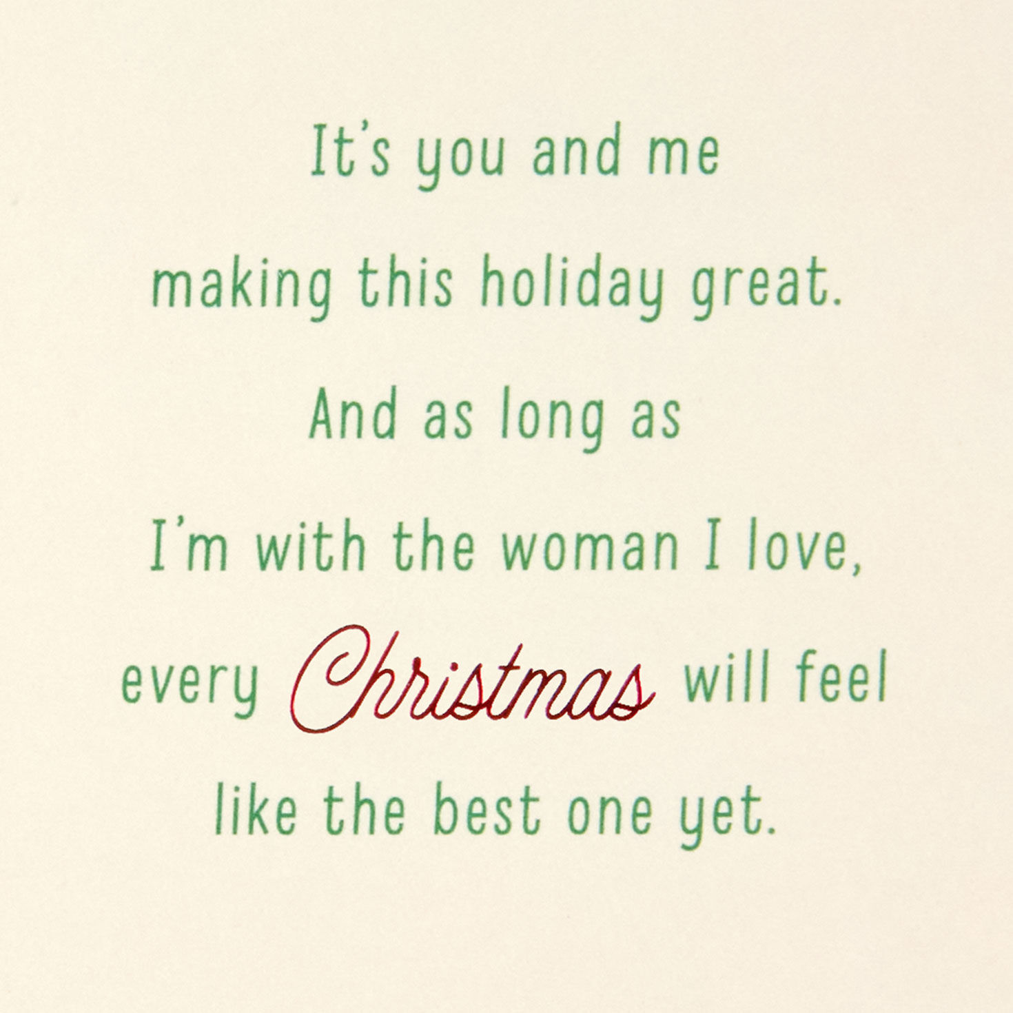 Holiday Shelves Romantic Christmas Card for Her Sentiment image number 3