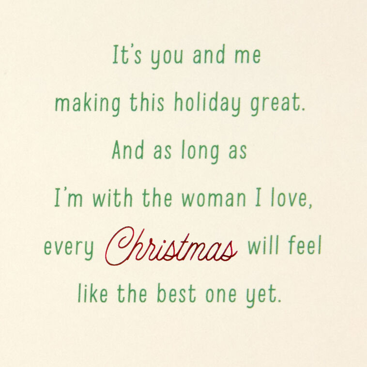 Holiday Shelves Romantic Christmas Card for Her Sentiment image number 3