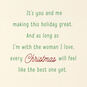 Holiday Shelves Romantic Christmas Card for Her Sentiment image number 3