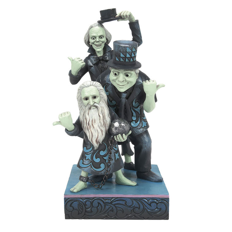Jim Shore Disney Haunted Mansion Hitchhiking Ghosts Figurine, 9.2"