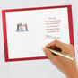Cardinals in Snow Son and Daughter-in-Law Christmas Card Signing card image number 6