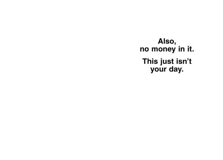 No Money Funny Belated Birthday Card
