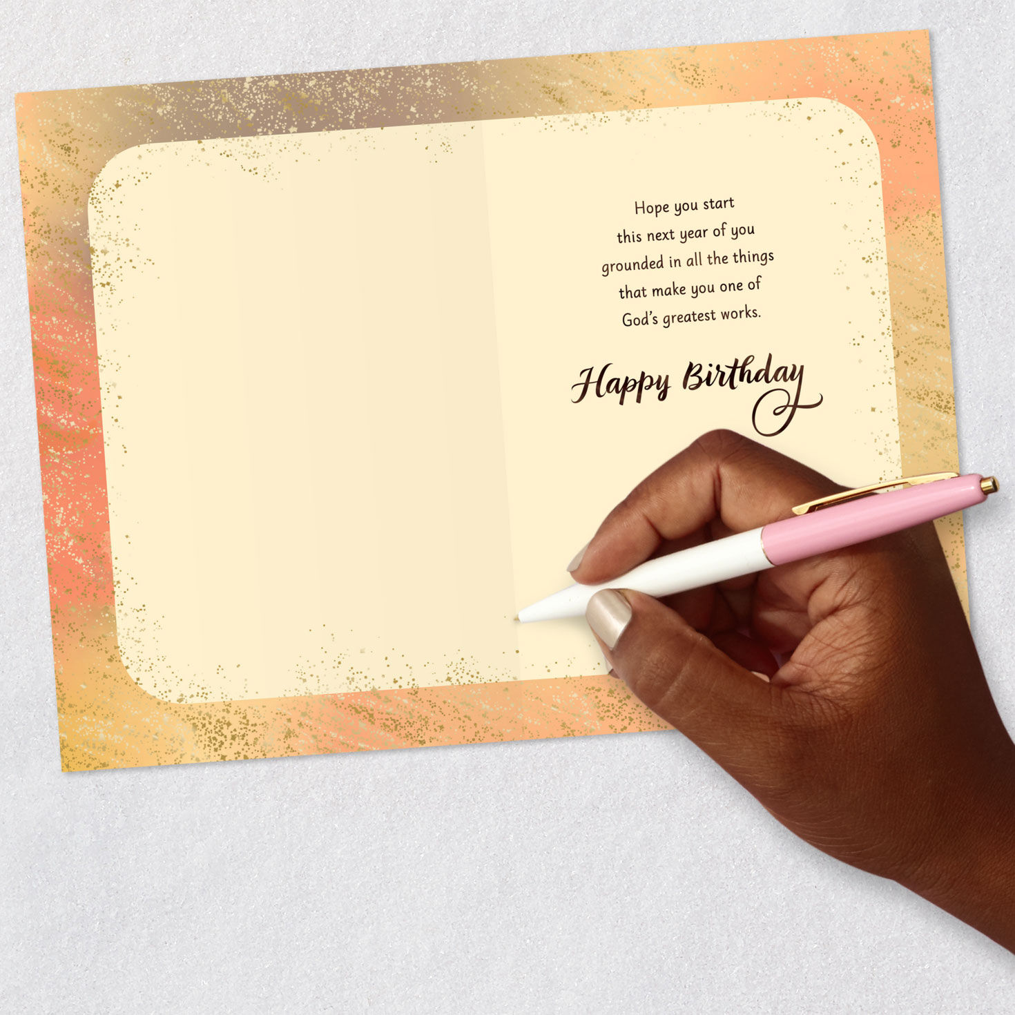 Butterfly Religious Birthday Card Signing card image number 6