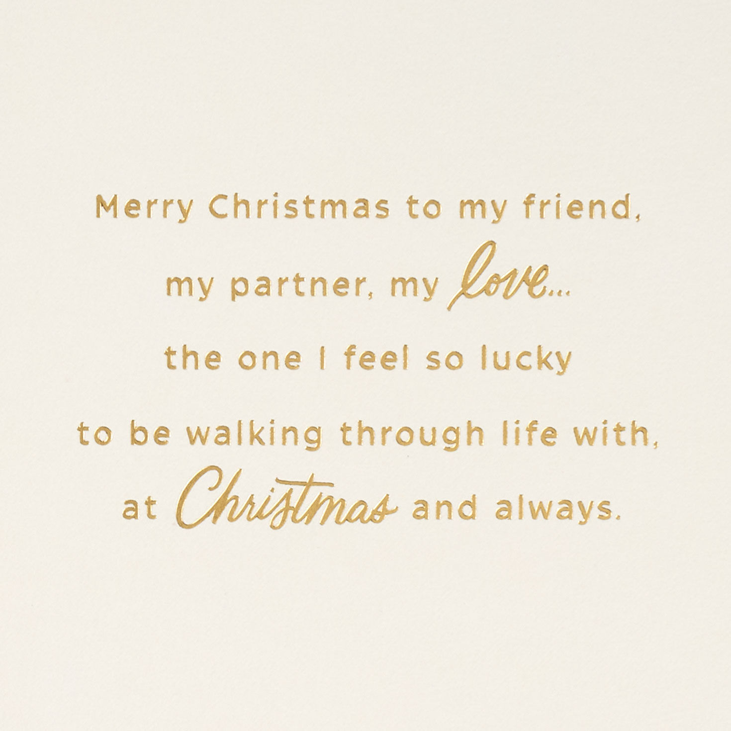 Vintage Flowers Lacey Chabert Romantic Christmas Card Sentiment image number 2