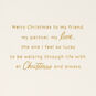 Vintage Flowers Lacey Chabert Romantic Christmas Card Sentiment image number 2