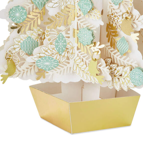 Merry Christmas Tree 3D Pop-Up Ornament Christmas Card, , large image number 3
