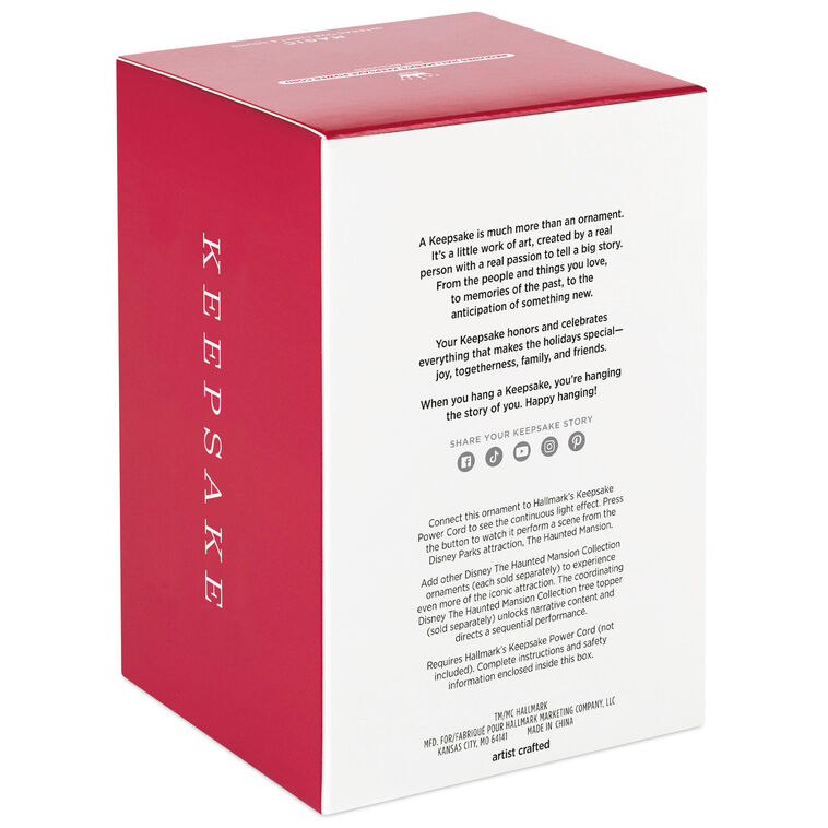 Haunted Mansion Caretaker/Dog Keepsake Ornament package back image number 9