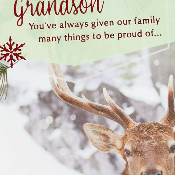 So Proud of the Man You've Become Christmas Card for Grandson, , large image number 4