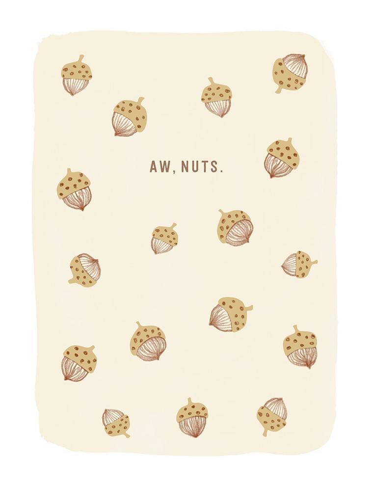 Aw, Nuts Belated Birthday Card