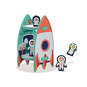 Storytime Toys 3D Space Ship Play Puzzle, , large image number 2