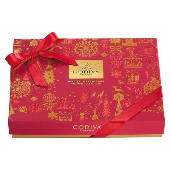Godiva Assorted Chocolates Christmas Gift Box, 16 Pieces, , large image number 3