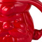 Color-Dipped Shaped Santa Mug in Red upclose detail image number 4