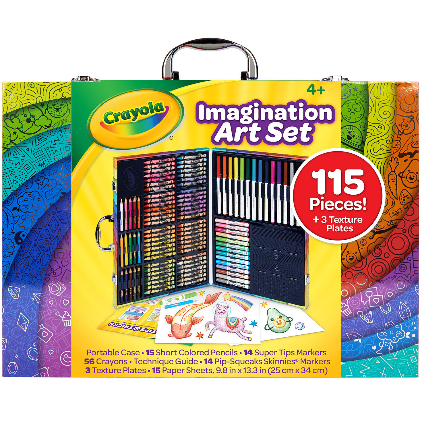 Hallmark Card Making Kit, Crayola Art Set for Kids with Caddy and Markers,  8 Ct.