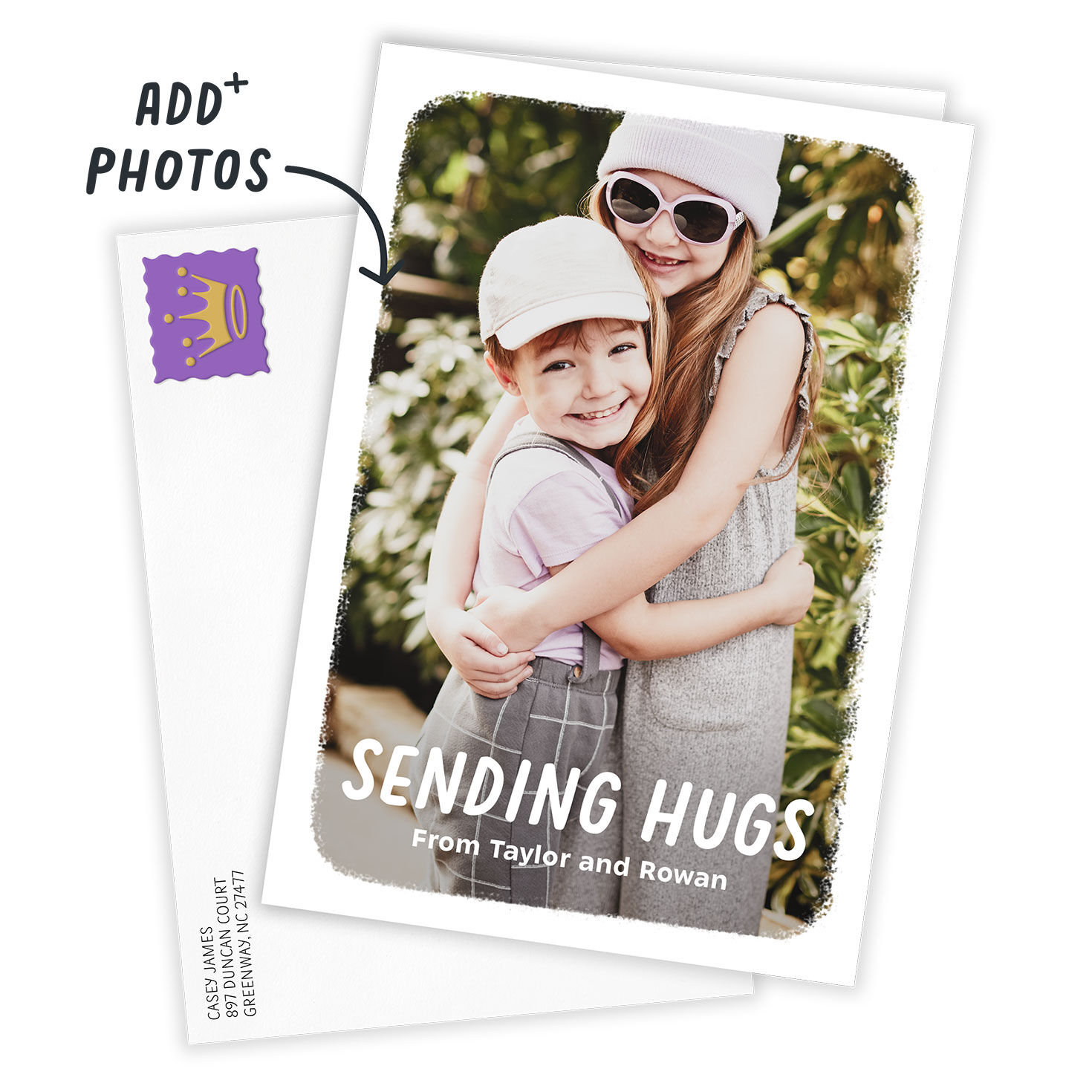 Personalized White Outline Photo Card for only USD 4.99 | Hallmark