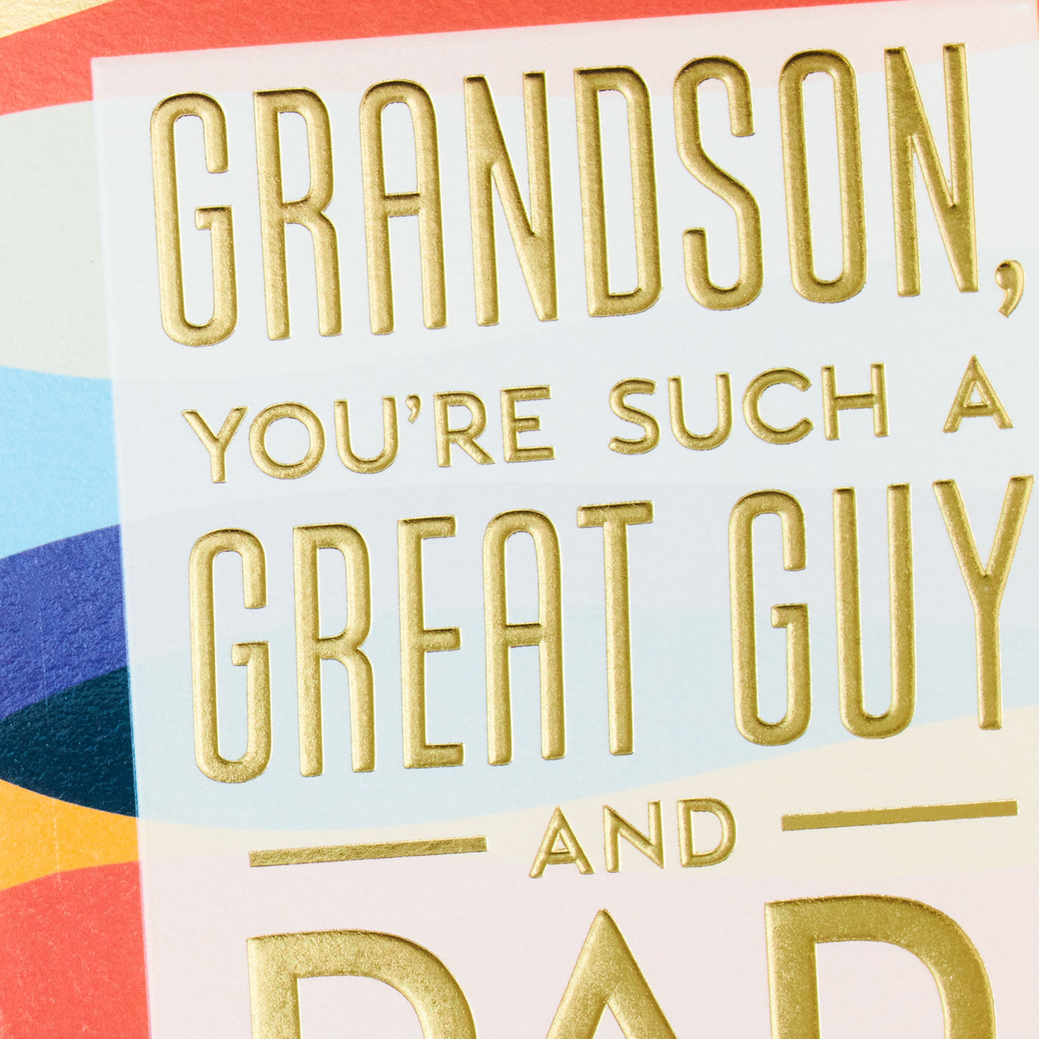 You're a Great Guy and Dad Father's Day Card for Grandson, , large image number 4