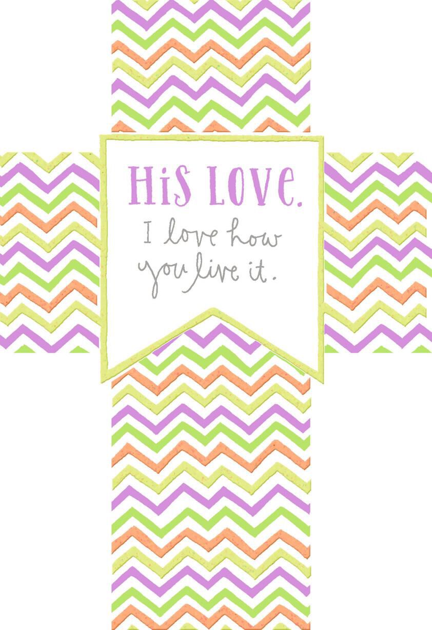 Chevron Cross Easter Card