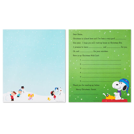 Peanuts® Letters to Santa Kids Stationery Kit With Stickers and Crayola® Crayons, 