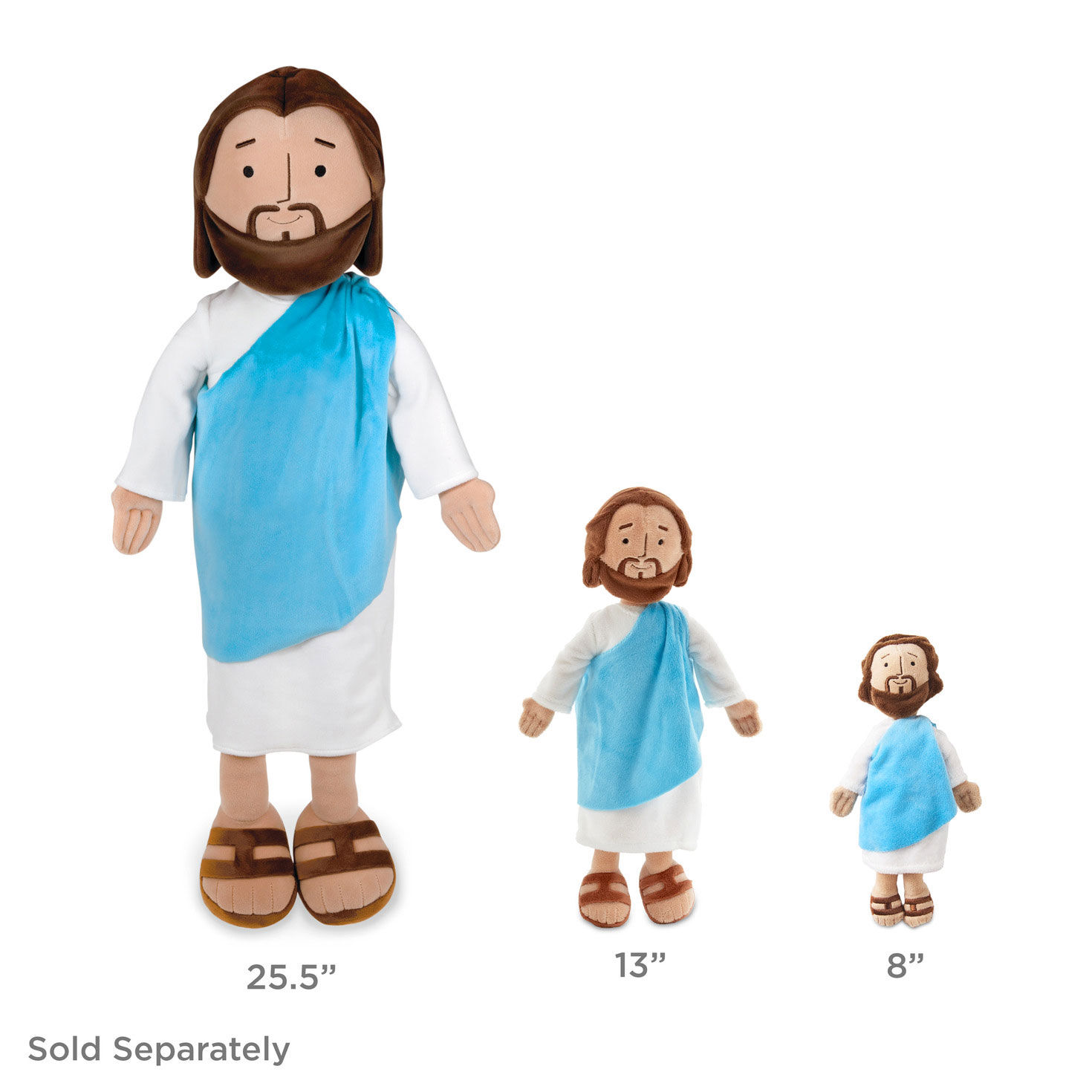 My Friend Jesus Stuffed Doll, 13" size comparison chart image number 6