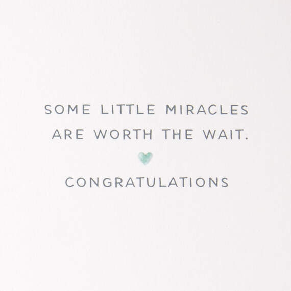 A Miracle Worth the Wait New Baby Card, , large image number 2