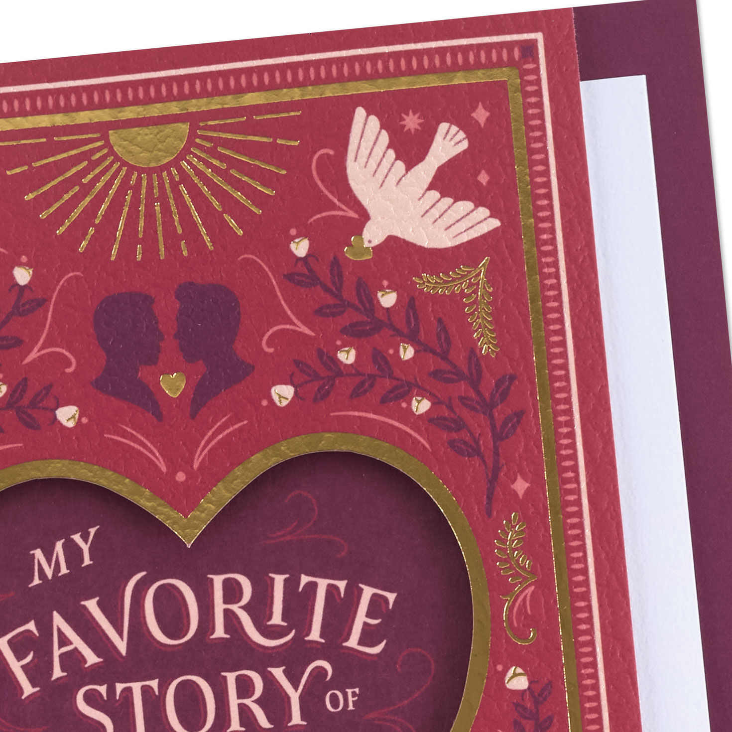 Fairytale Romance Man to Man Valentine's Day Card Card Front Detail image number 5