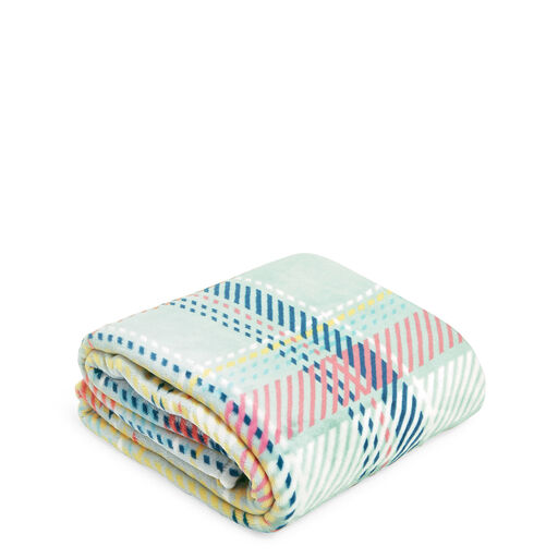 Vera Bradley Throw Blanket in Pastel Plaid, 50x80, 