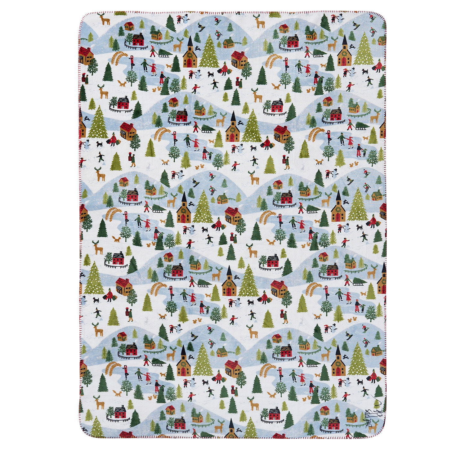 Hallmark Frostvale Reversible Plush Throw - 50x70 front flat image number 2