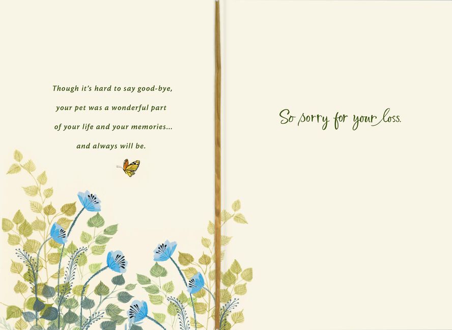 tree canopy loss of pet sympathy card greeting cards hallmark