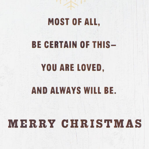 Always Loved Festive Deer Christmas Card for Son, 