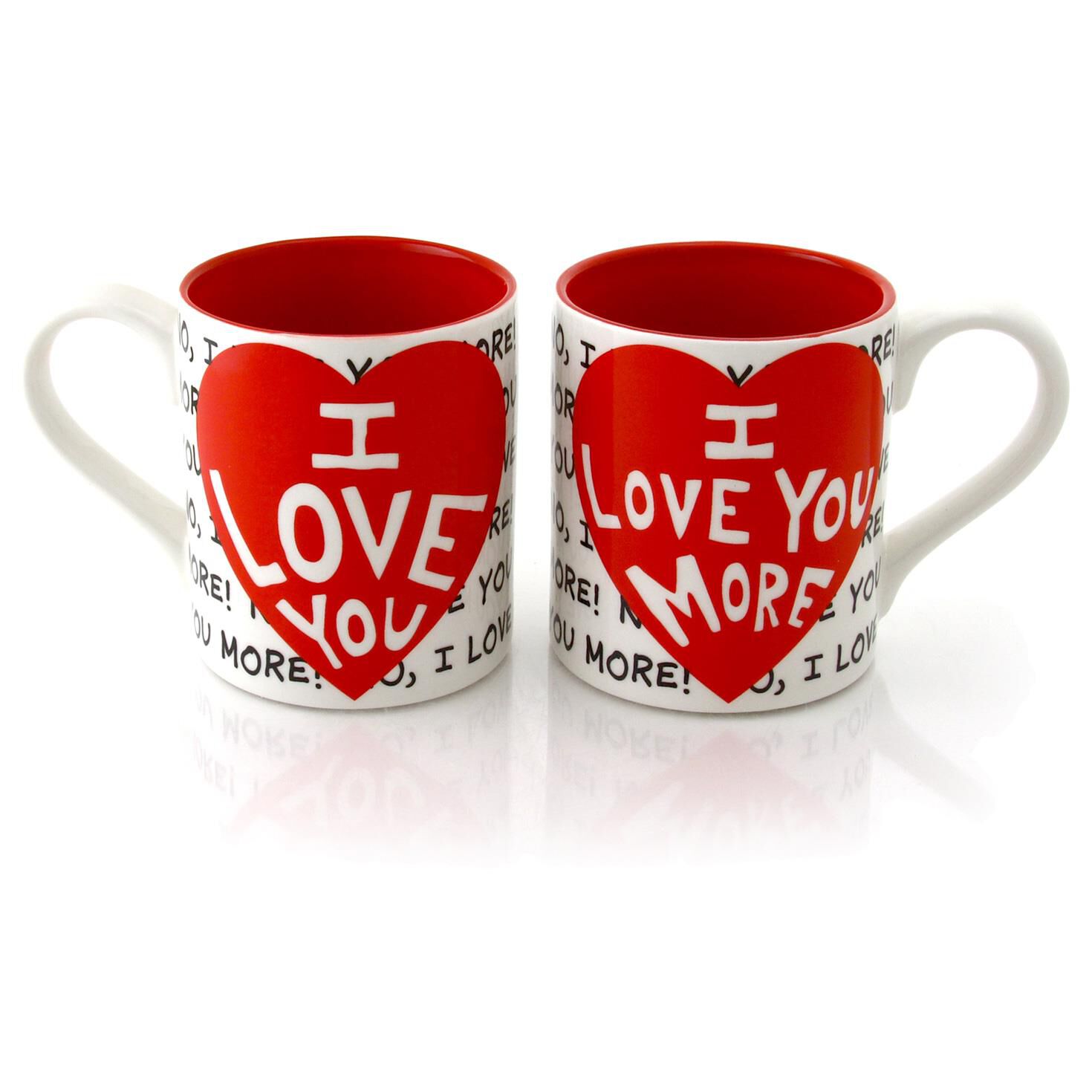 our name is mud i love you more 12 oz mugs set of 2 mugs