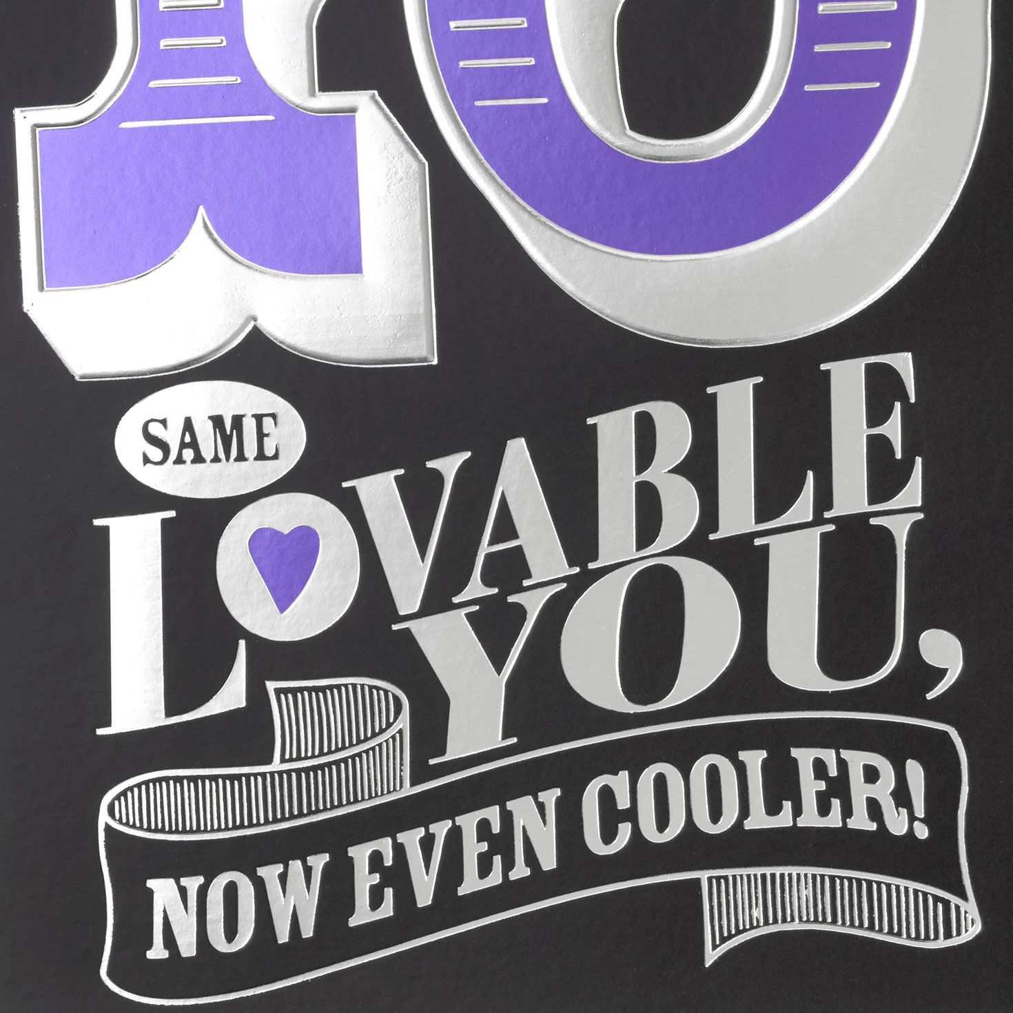 Purple 10 and Banner Birthday Card for Kid Card Front Detail image number 4