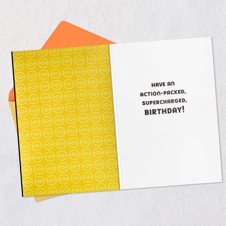 Pokmon Pikachu Supercharged Birthday Card With Sound and Light - Greeting Cards | Hallmark Pokmon Pikachu Supercharged Birthday Card With Sound and Light - Greeting Cards | Hallmark