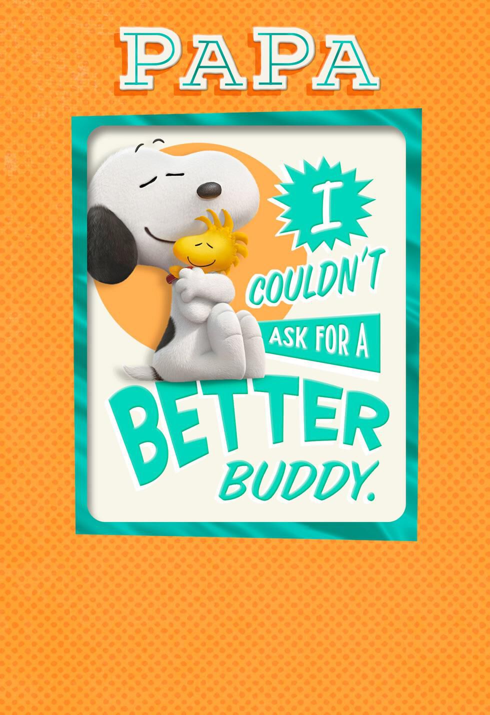 Peanuts® Best Pals Father's Day Card With Magnet