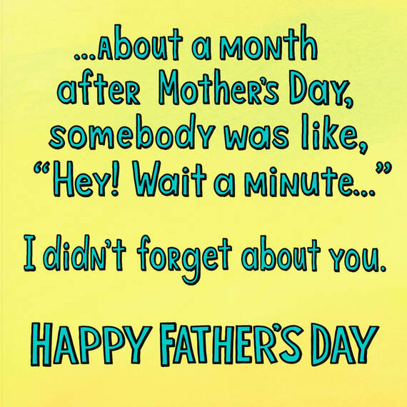 A Month After Mother's Day Funny Father's Day Card, , large image number 2