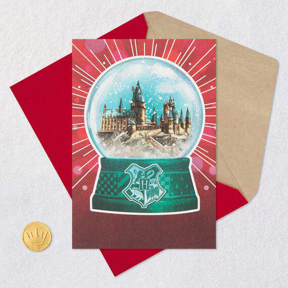 Harry Potter™ Hogwarts™ Snow Globe Christmas Card, , large image number 5