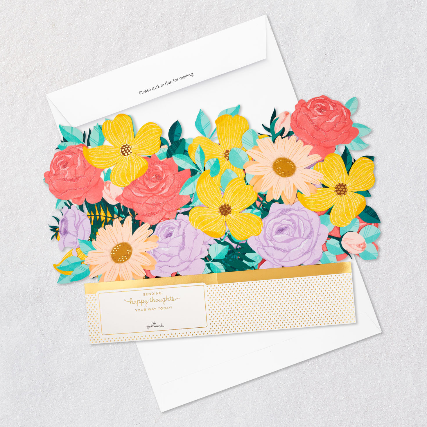 16.38" Jumbo Sending Happy Thoughts 3D Pop-Up Thinking of You Card for only USD 9.99 | Hallmark