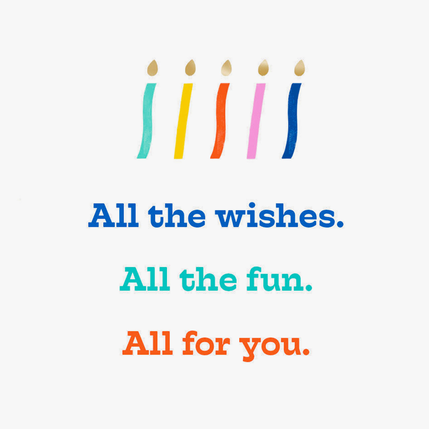 All the Wishes Colorful Candles Venmo Birthday Card, , large image number 2