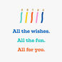 All the Wishes Colorful Candles Venmo Birthday Card, , large image number 2