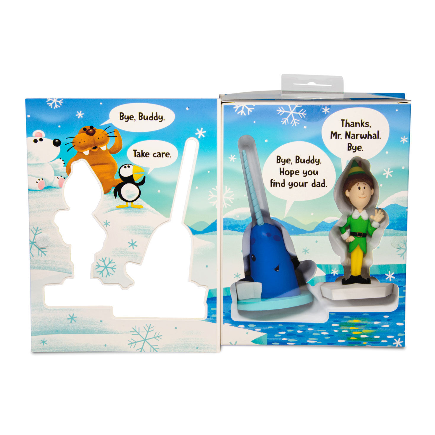 Elf Buddy the Elf and Narwhal Christmas Ornaments open image number 4