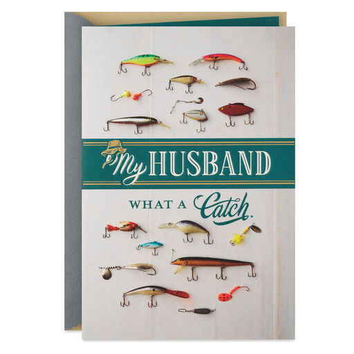 What a Catch Father's Day Card for Husband, 