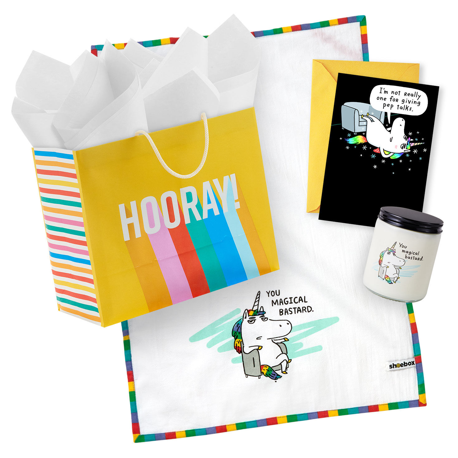 You Magical Bastard Rainbow Unicorn Gift Set for only USD 1.99-14.99 | Hallmark