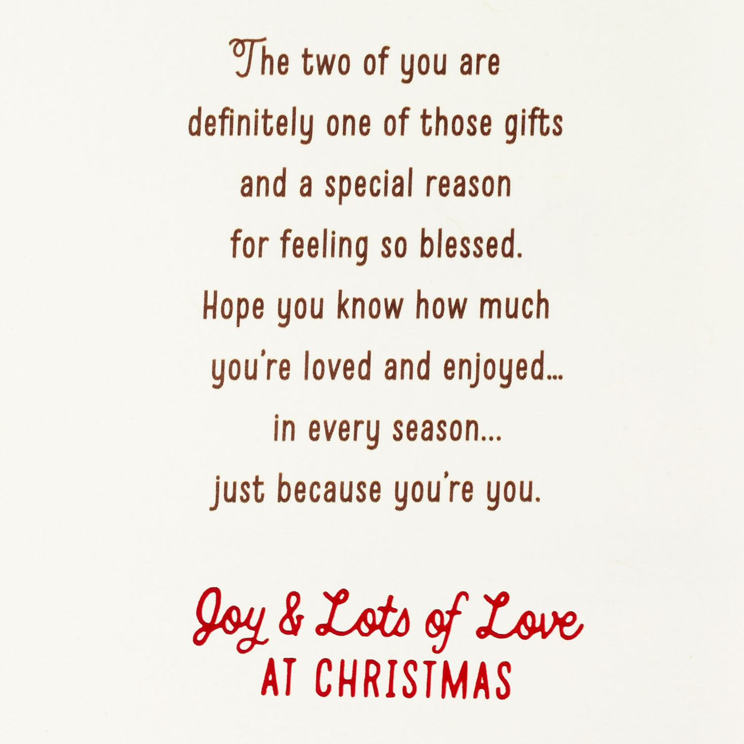 Simple Gift Faith Christmas Card for Son and Wife Sentiment image number 2