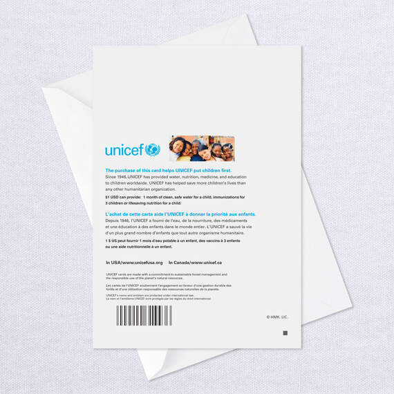 UNICEF Pastel Flowers Blank Card, , large image number 7
