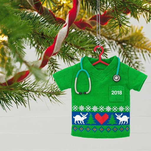 Christmas Cards, Gifts, Ornaments & Decorations Hallmark ... Happy Holiday Scrubs 2018 Ornament, - Christmas Cards, Gifts, Ornaments & Decorations Hallmark