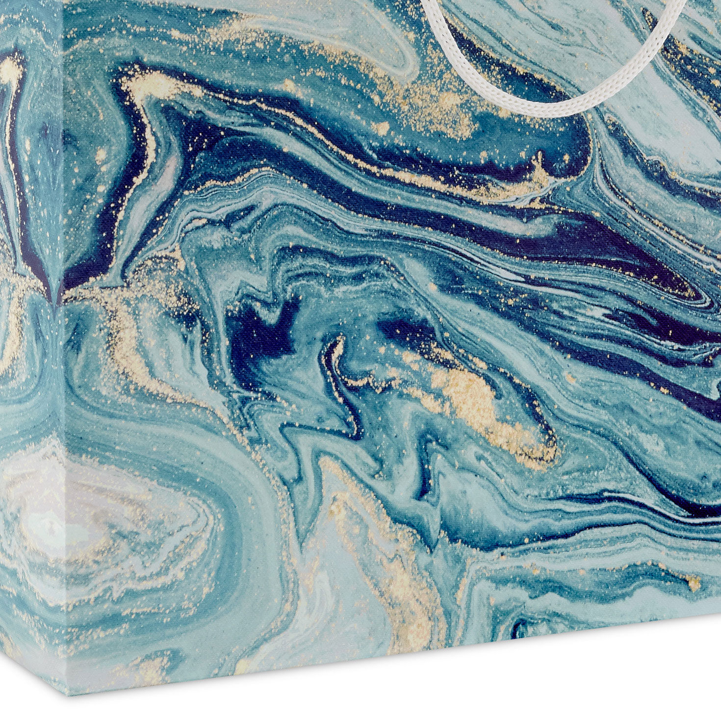 7.7" Blue, Green and Gold Marbled Medium Horizontal Gift Bag for only USD 3.99 | Hallmark