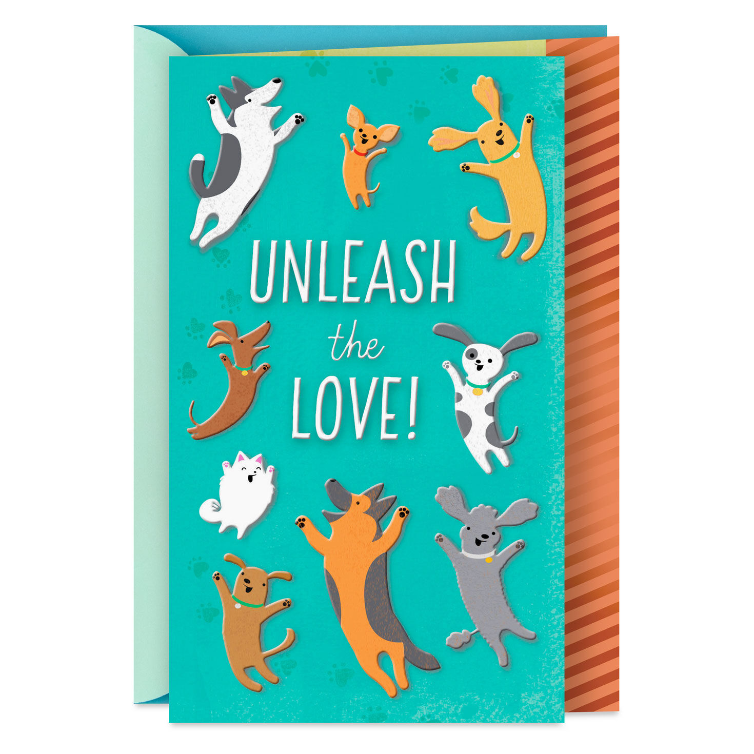 Unleash the Love New Pet Congratulations Card